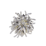 Godestar Vintage Women's Crystal Elegant Flower Brooch  Wedding Broach Pin