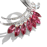 Crystal Rotating Flower Brooch Ladies Diamond Brooch for Women Brooch Pins